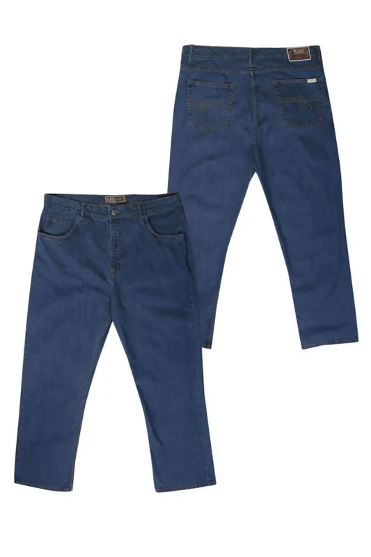 Ed Baxter denimblå jeans med stretch (34\")